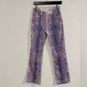 Roberto Cavalli XS violet purple pants